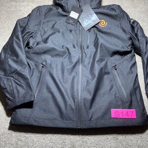 StormTech Men’s XL Black Winter Coat Parka Hooded Removable Lining NWT